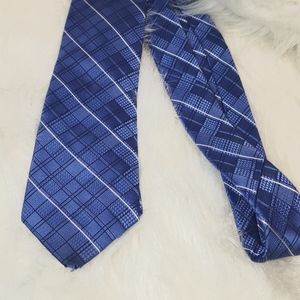🔥Michael Kors Blue Stripe Silk Necktie